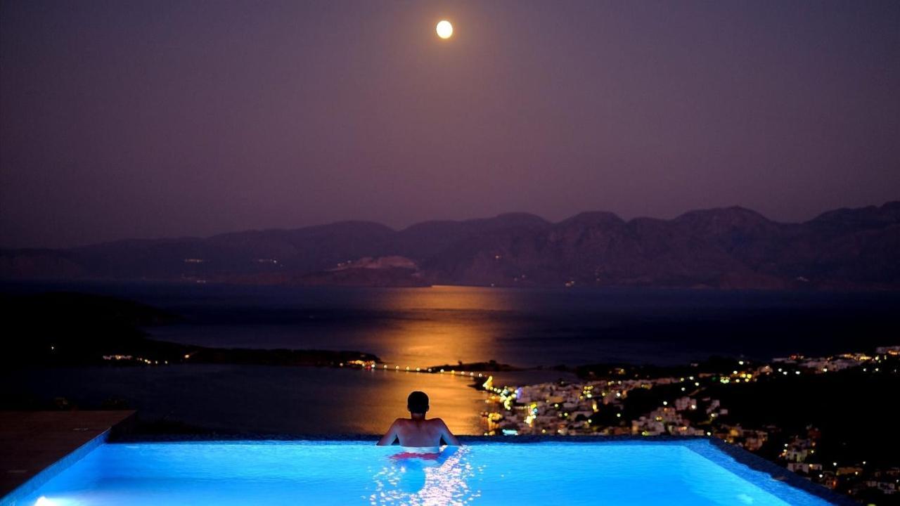 Villa Estee, Luxury Villa With Private Infinity Pool And Jacuzzi Elounda Zewnętrze zdjęcie