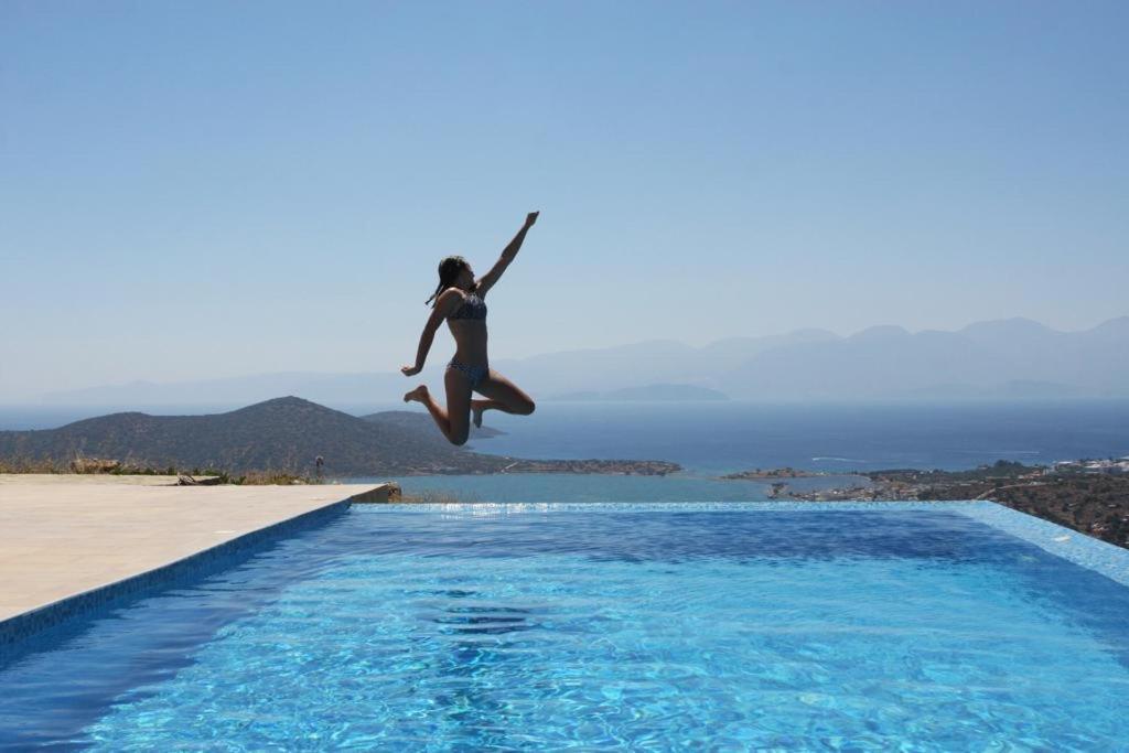 Villa Estee, Luxury Villa With Private Infinity Pool And Jacuzzi Elounda Zewnętrze zdjęcie