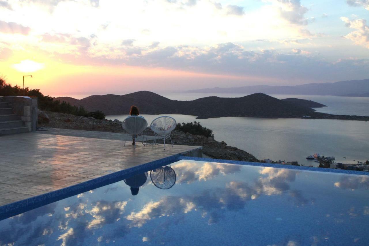 Villa Estee, Luxury Villa With Private Infinity Pool And Jacuzzi Elounda Zewnętrze zdjęcie